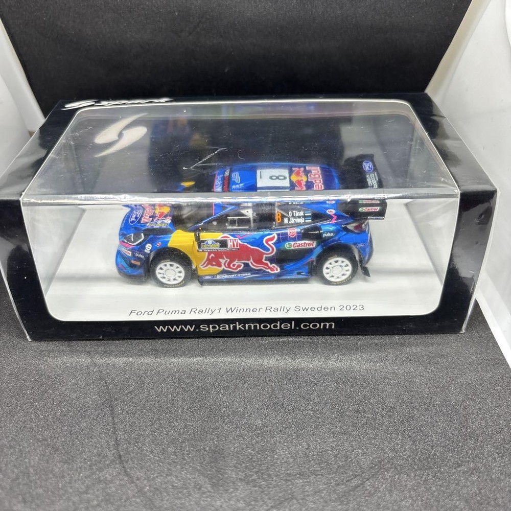 Spark Ford Puma Rally1 Winner Sweden 2023 Model Car 566700 – Collectible Rally Champion Replica
