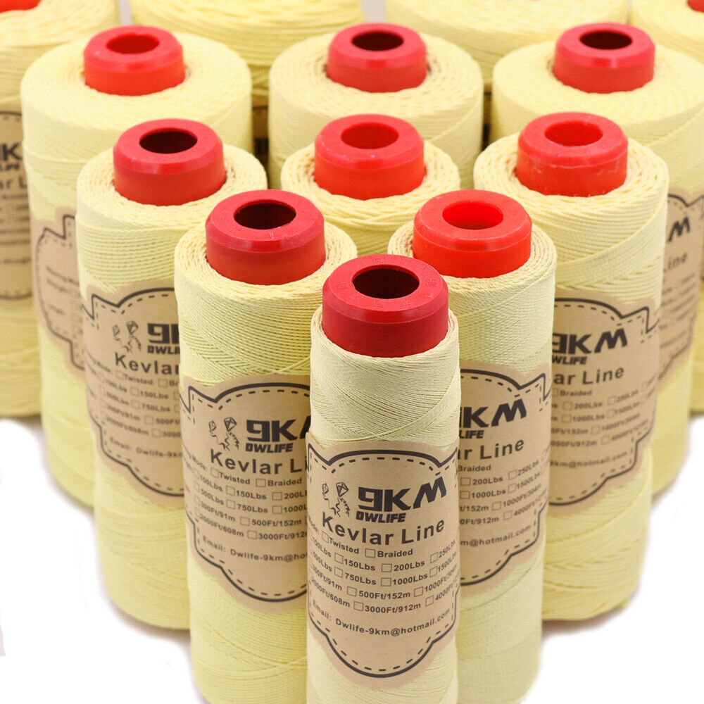 100% Kevlar Line String 40lb-5000lb Fishing Assist Cord Strong Made with Kevlar