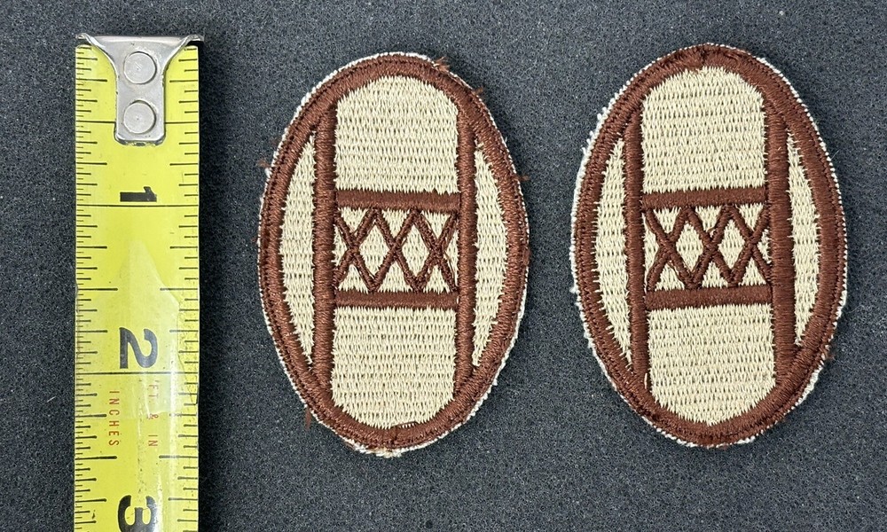 2 Vintage US Army 30th Armored Brigade OCP Military Patches