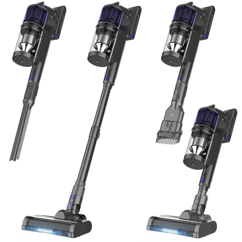 Cordless Vacuum Cleaner, Vacuum Cleaners for Home, 45KPA 550W Stick Handheld ...