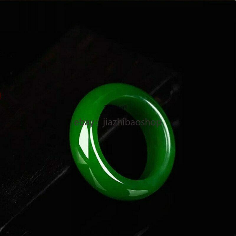 Green Natural Jade Jasper Stone Ring Fashion Jewelry Accessory
