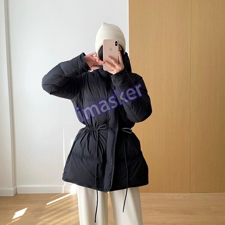 Women's Thickened Down Hooded Jacket Short Slim Fit Loose  Winter New Jacket