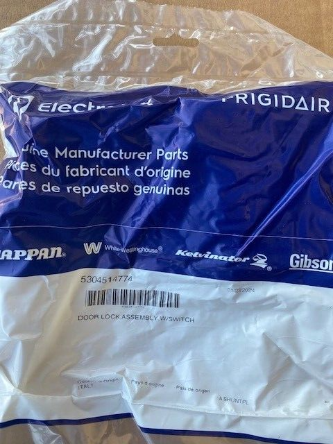 Electrolux OEM 5304514774 Door Lock W/switch