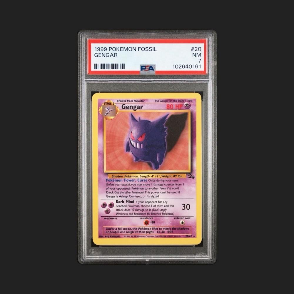 Gengar 20/62 Fossil Set Pokemon Trading Card