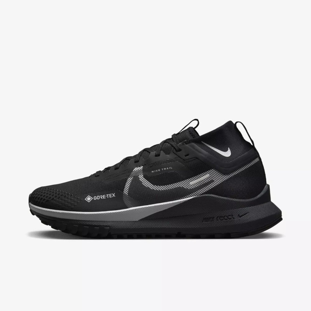 Nike React Pegasus Trail 4 GORE-TEX Black Reflect Silver Size 12 BNIB DJ7926-001