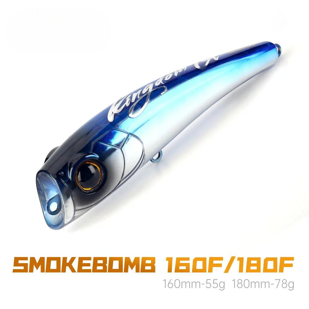 Popper Fishing Lure 55g 78g 160mm 180mm Floating Wobbler Artificial Hard Bait