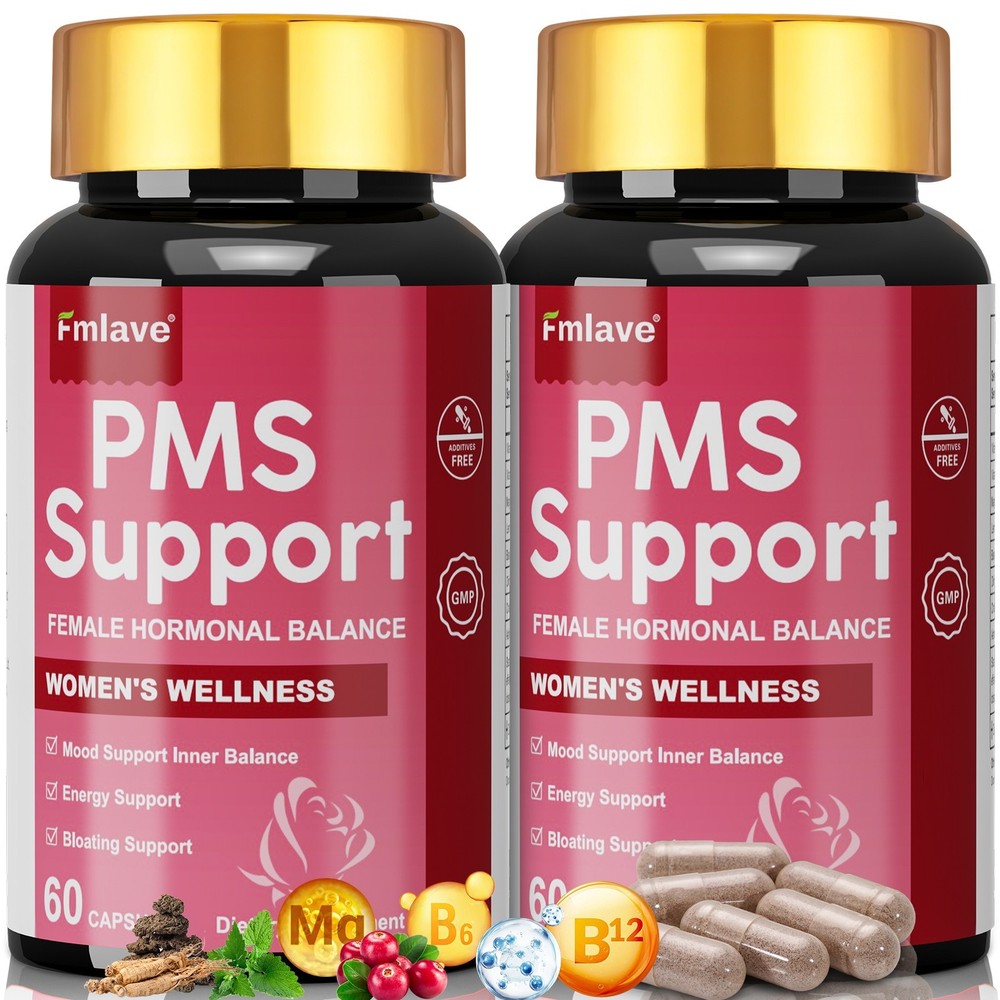 2x PMS Support Supplement for Women – Hormone Balance for Women 120ct PMS Relief