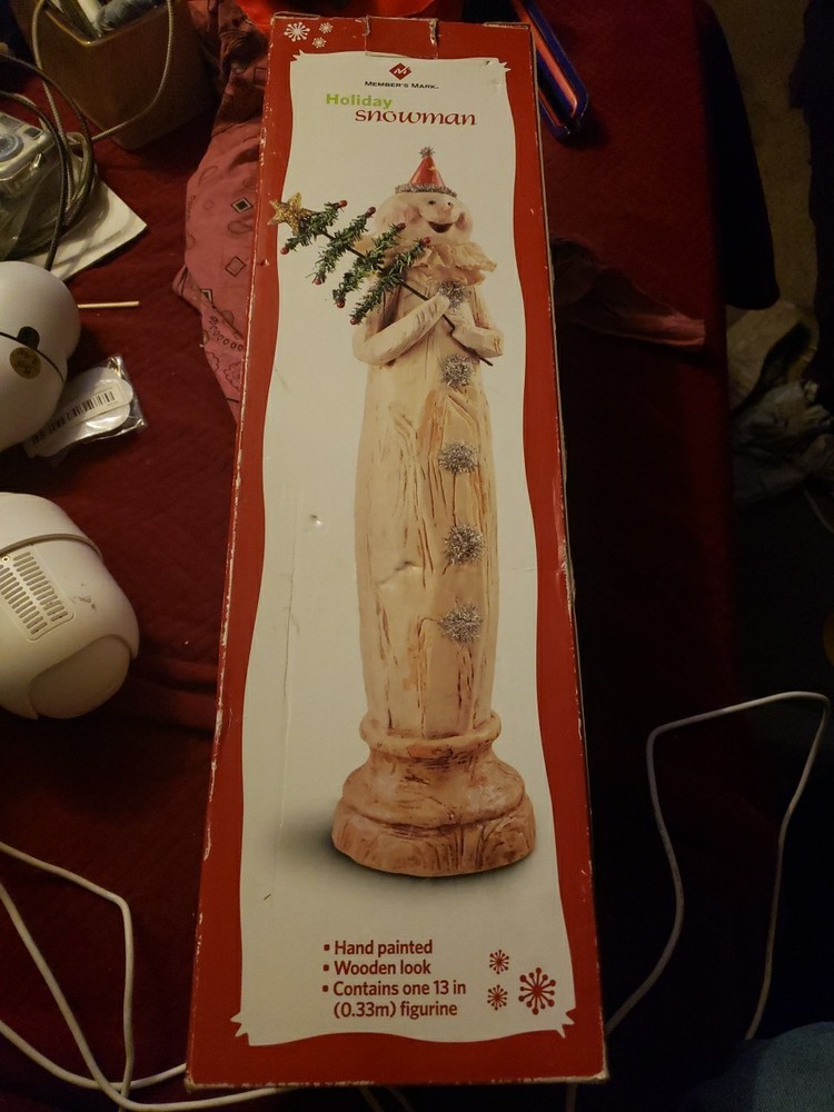 Holiday Snowman Holding Christmas Tree by Members Mark  