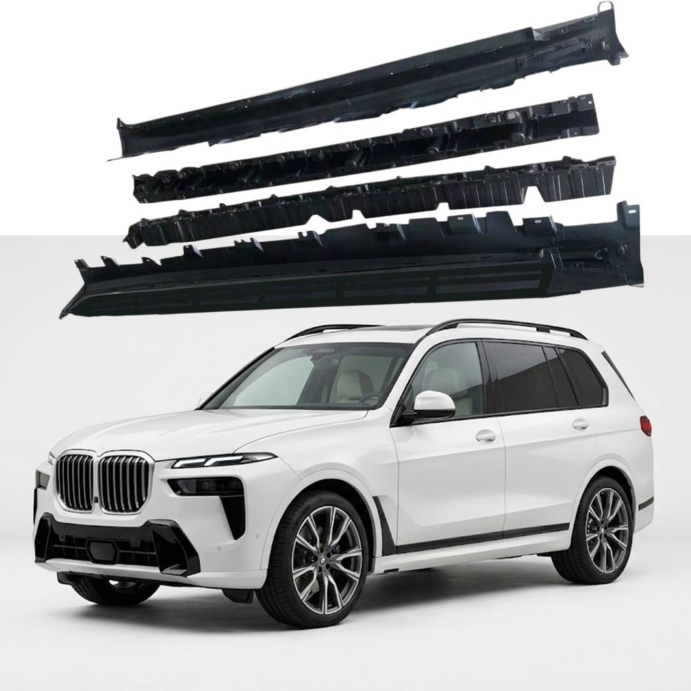 Side Steps Running Boards Fits 2019-2026 BMW X7 G07 Fixed Nerf Bars Black 2PCS