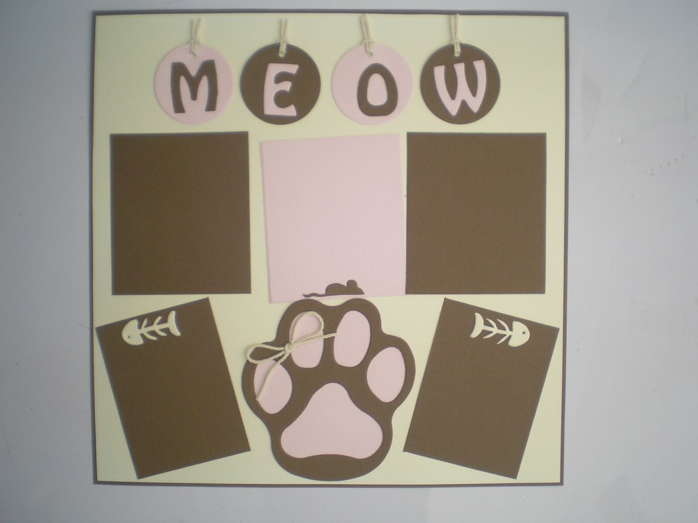 Cat 1 #601 premade scrapbook pages