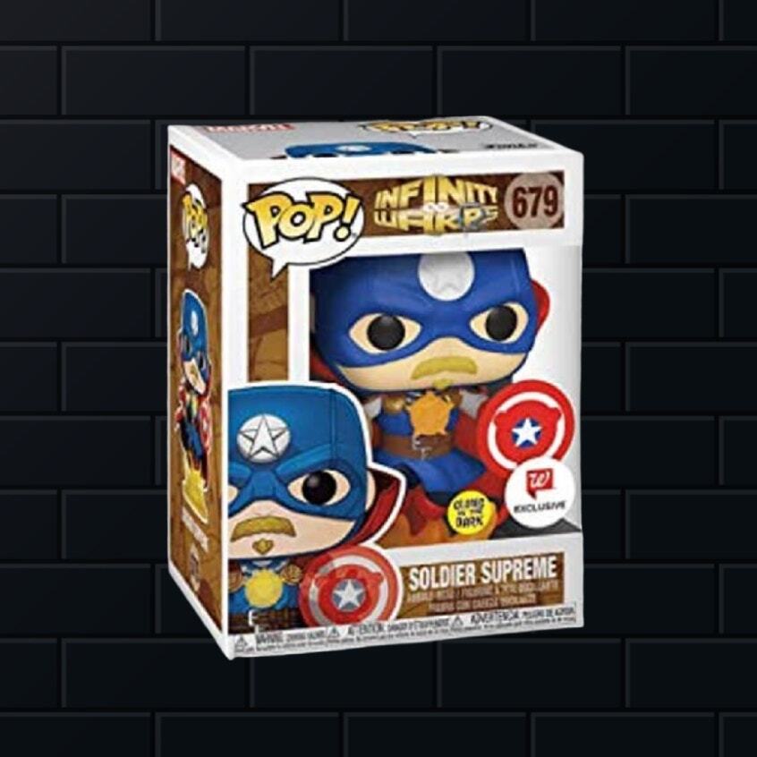 Marvel Infinity Warps Soldier Supreme Glow Exclusive Funko Pop 679