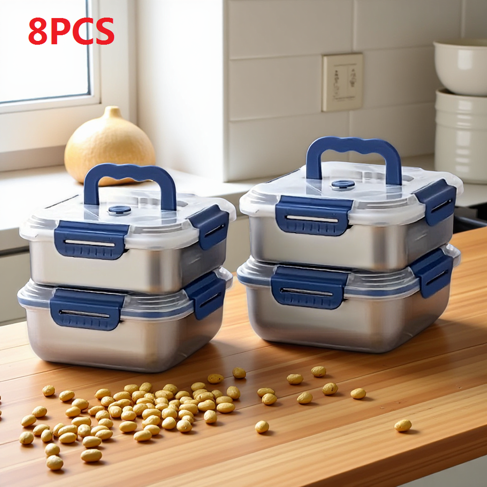 8PCS Storage Set - Organize Pantry, Fridge＆Counter with Everything in Its Place