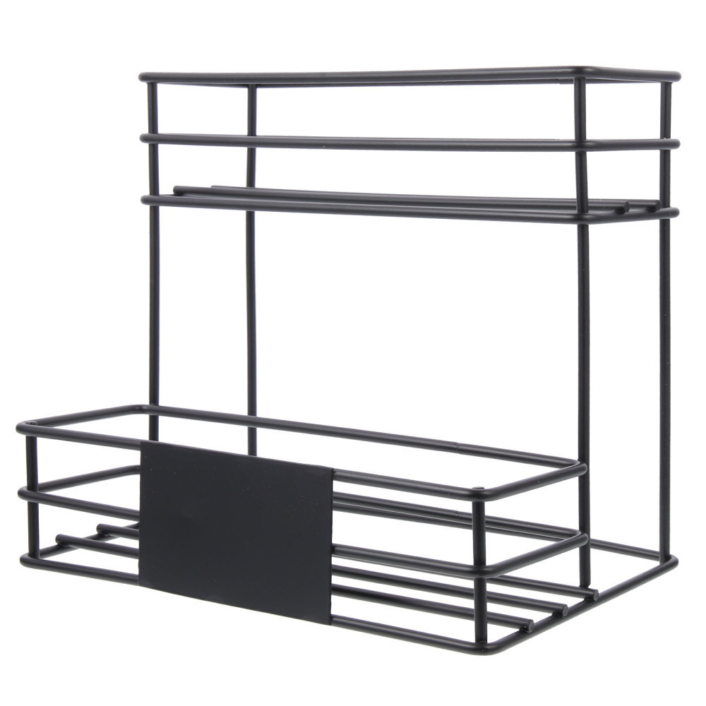 Dispenser Wrought Iron Syrup Holder Restaurant Bottle Stand Pantry Storage