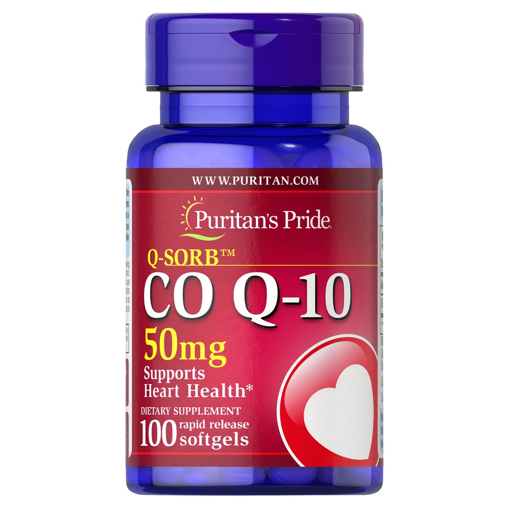 Puritan's Pride Q-SORB Co Q-10 50 mg - 100 Rapid Release Softgels