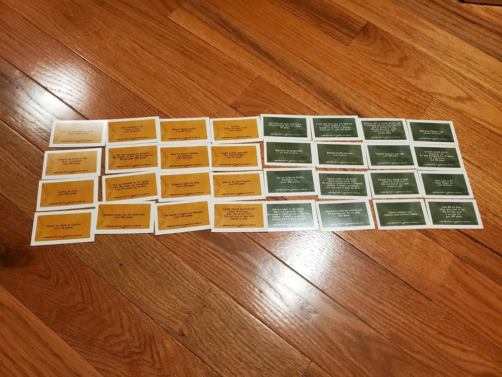 Monopoly 2003 Lord Of The Rings Trilogy Edition Replacement People and Events