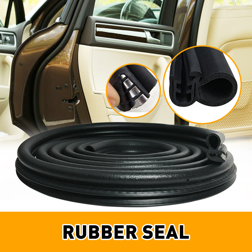 10ft U Shape Rubber Seal Car Guard Door Edge Molding Trim Protectors Strip Black