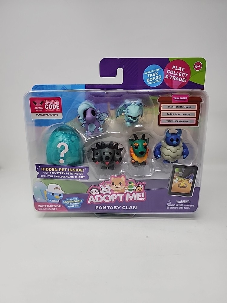 Roblox Adopt Me! Fantasy Clan Figures With Exclusive Virtual Item Code 7 Pack