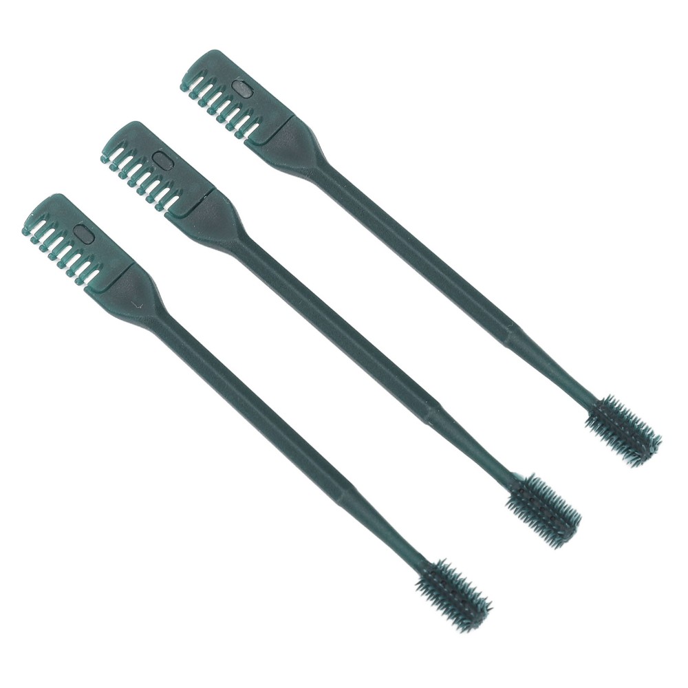 3pcs Safe Double Head Manual Nose Hair Trimmer for Gentle Cleaning