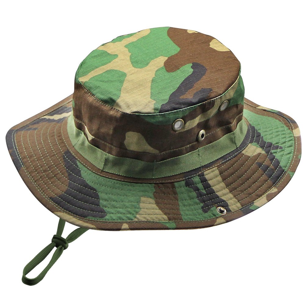 Camo Boonie Hat for Men Women Military Tactical Wide Brim UPF50+ Sun Protection