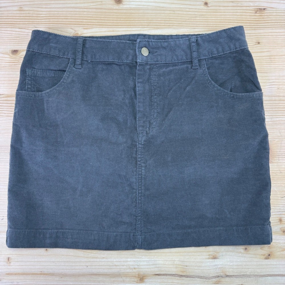 BDG Grey Corduroy Mini Skirt Size 4 Women's Fall Y2K Retro Classic