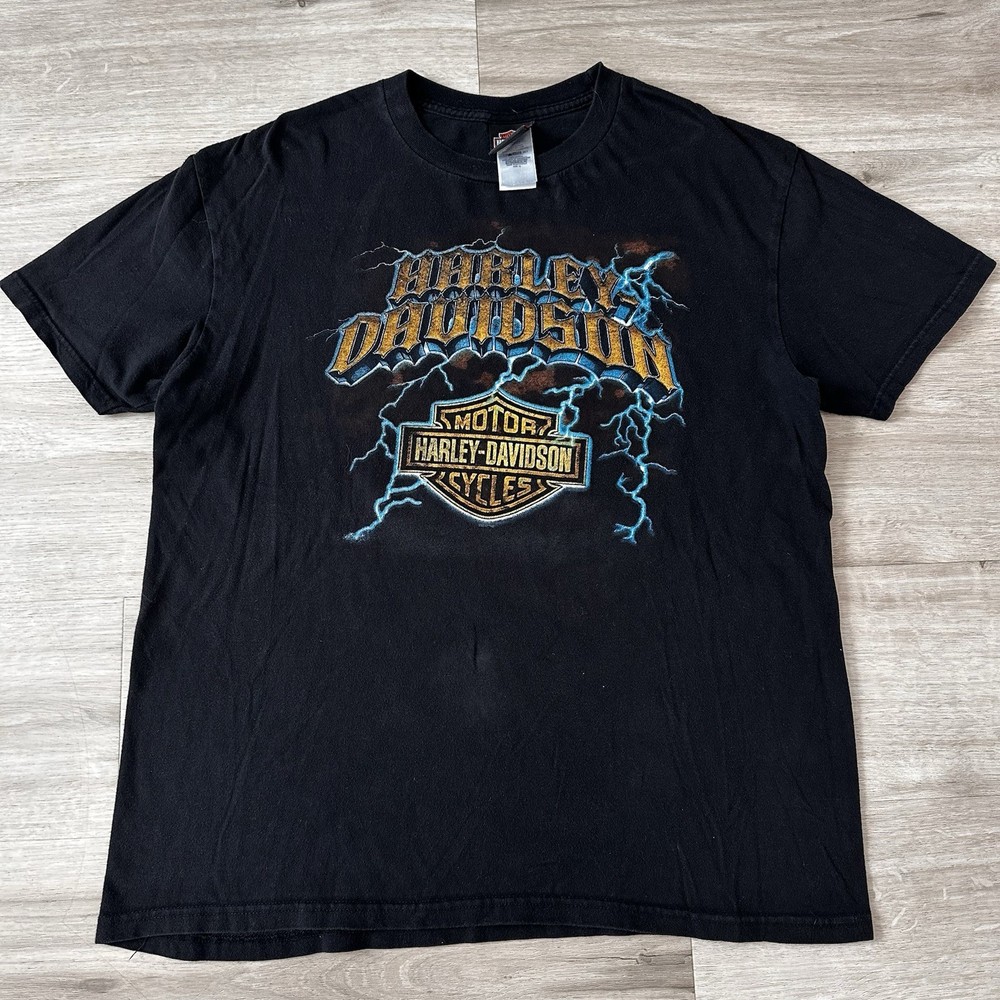 Thunder & Lightning Vintage Harley Davidson T-Shirt Size XLarge