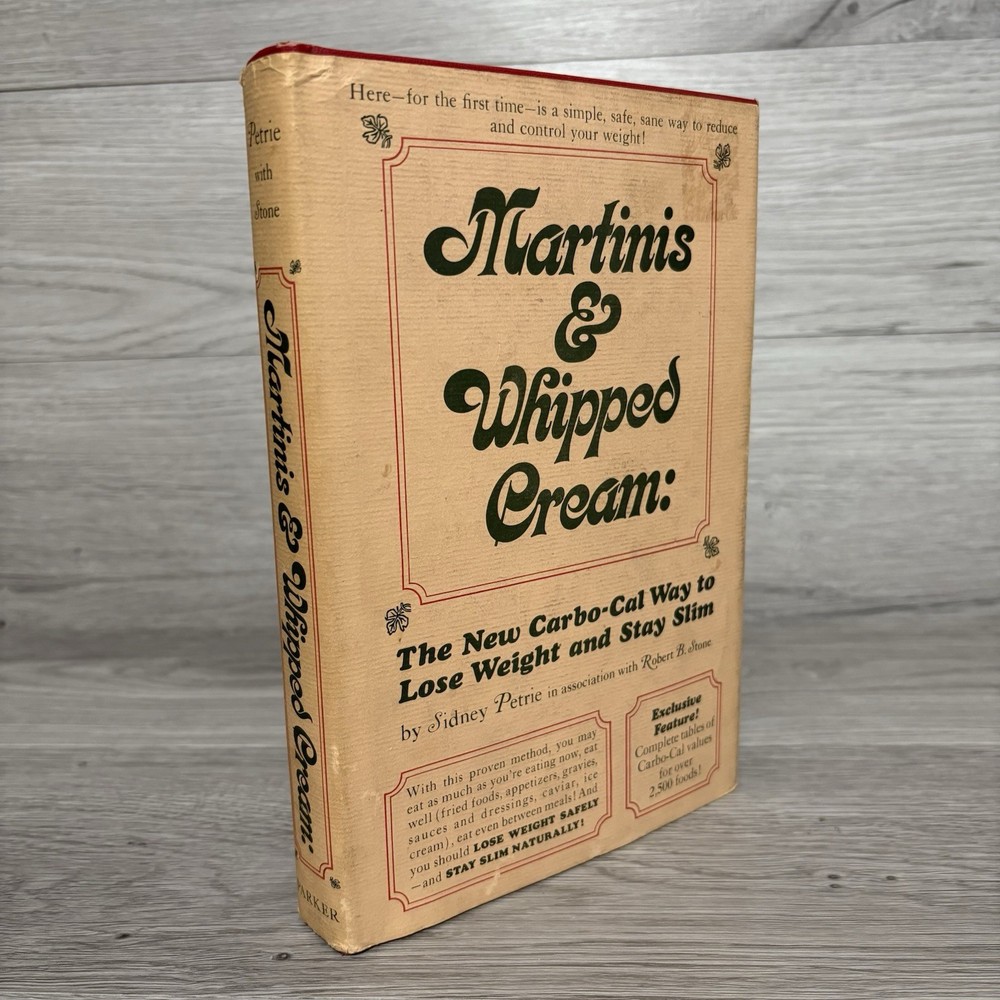 1971 Martinis & Whipped Cream by Sidney Petrie HCDJ Parker Publishing Co Good Condition