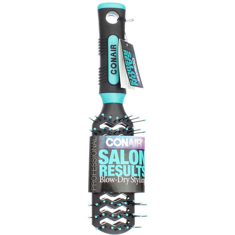 Conair Salon Results Vent Hair Brush, Black & Turquoise