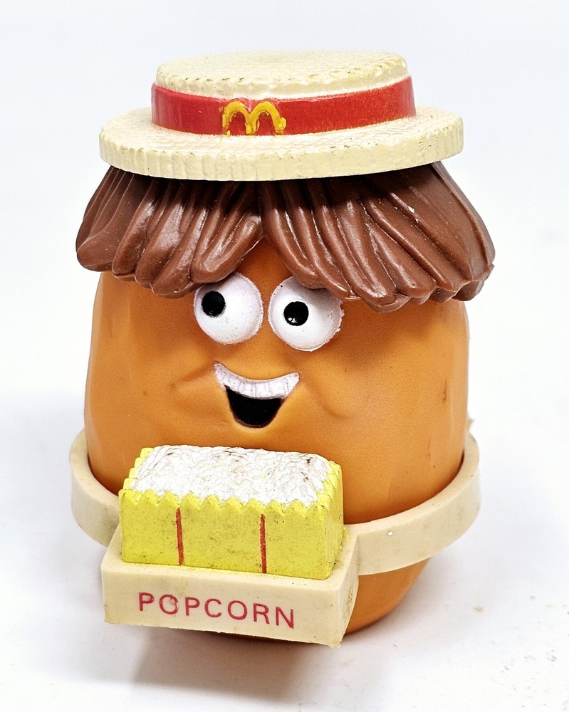 McDonald's Chicken McNugget Buddies Corny 1988 VTG Happy Meal Toy Popcorn Vender