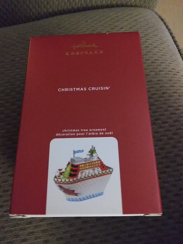 Hallmark Christmas Cruisin' Cruising light &sound 2020 Cruise Ship Ornament