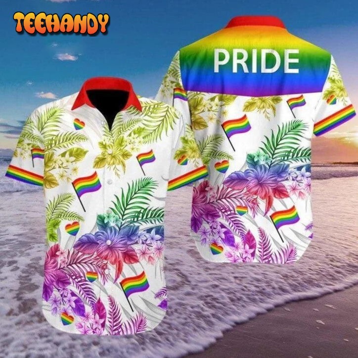 LGBT Pride 3D Aloha Beach Shirt for Hawaiian Style Enthusiasts