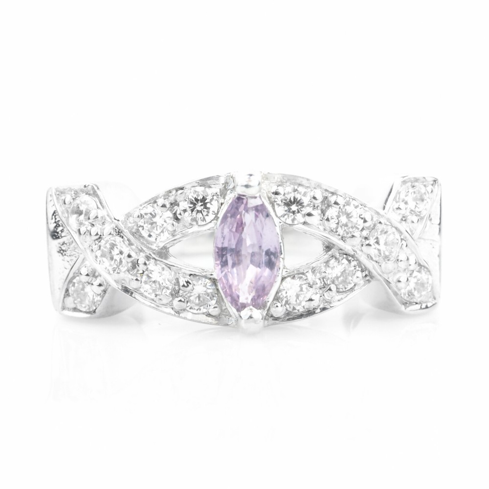 Pastel Lavender Marquise Spinel 0.20Ct Gemstone Ring Perfect New Year Gift