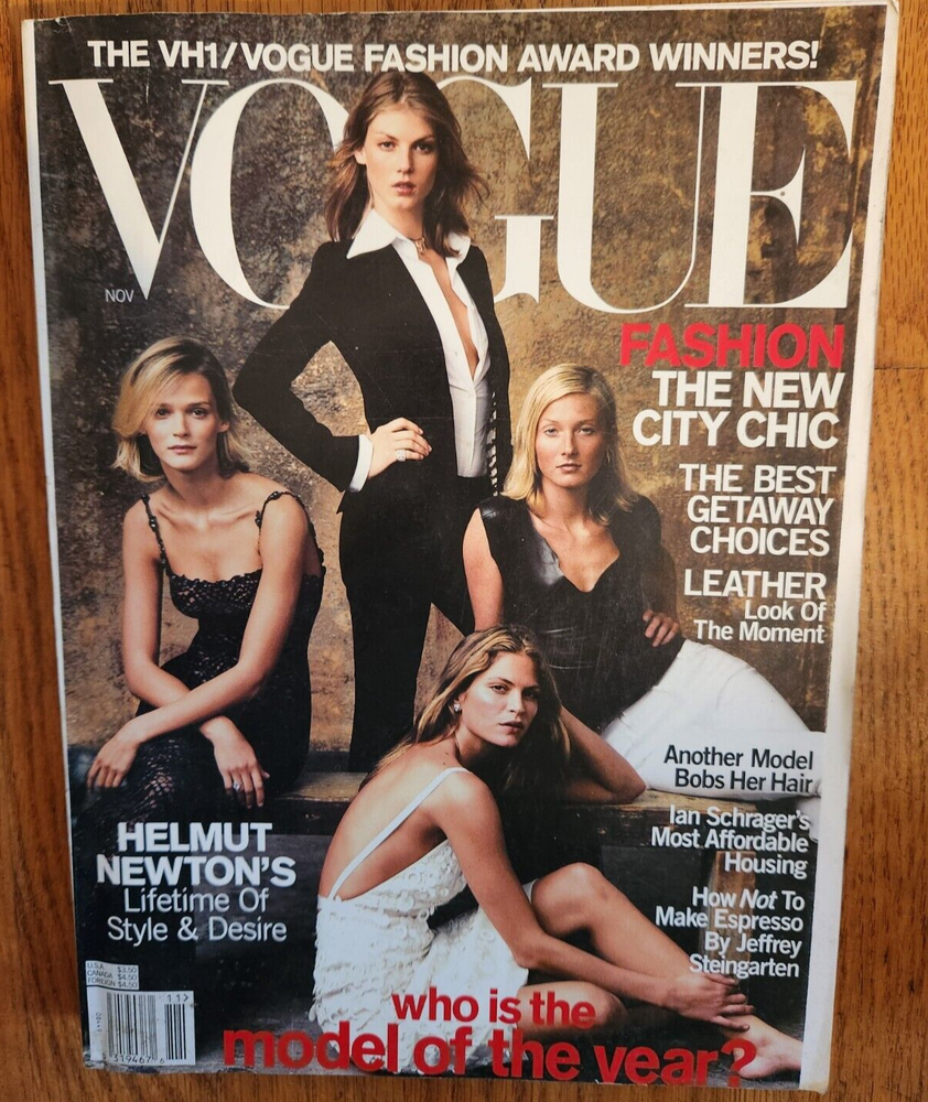 Vogue Magazine November 2000 Model of the Year HELMUT NEWTON