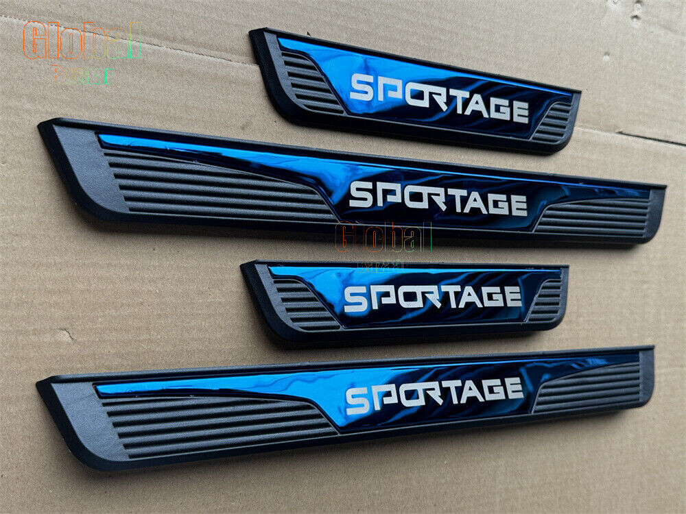 For Kia Sportage Accessories Car Door Scuff Sill Cover Panel Step Protector Trim