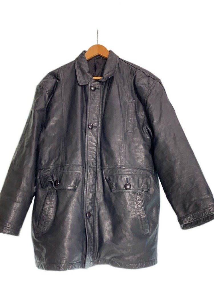 Jackers/Leather Jacket Blouson/-/Leather/Blk/Plain 3403