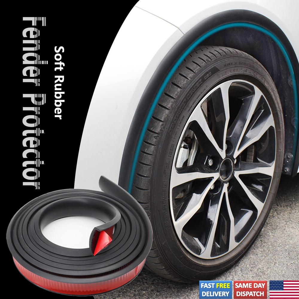10ft Universal Car Fender Flares Wheel Protector Extension Rubber Moulding Trim