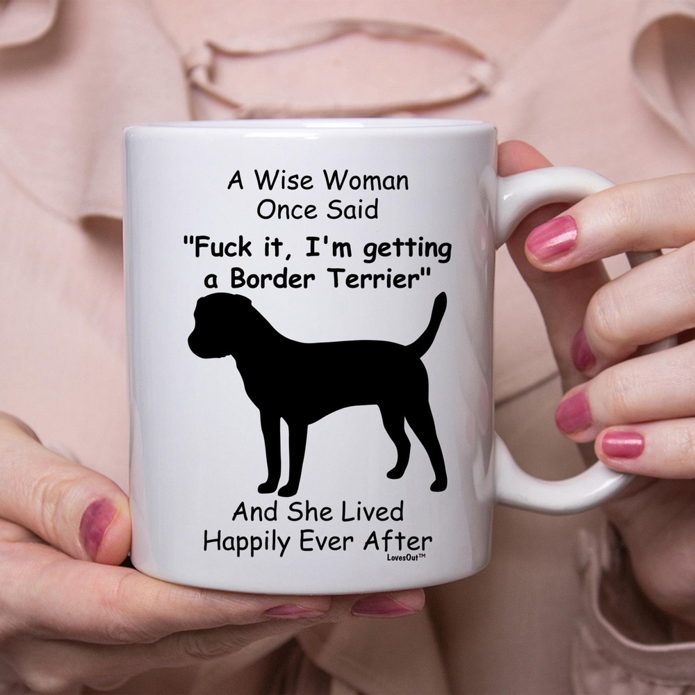 Funny Border Terrier Gift For Women White Coffee Mug Coffee Cup