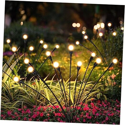 Solar Lights Outdoor Decoration, Waterproof Xmas Outdoor 6 Pack Warm White