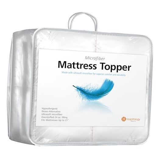 Hypoallergenic Mattress Cover- Overstuffed - Deep Pocket - Goose Down Queen