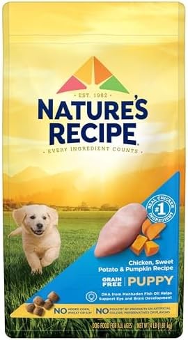 Nature's Recipe Grain Free Puppy Dry Dog Food Chicken 4 lb