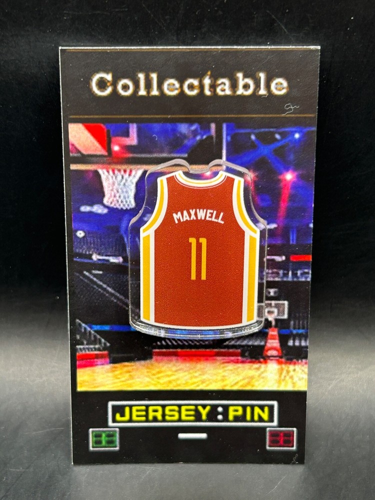 Houston Rockets Vernon Maxwell  jersey lapel pin-Classic RETRO Collectible