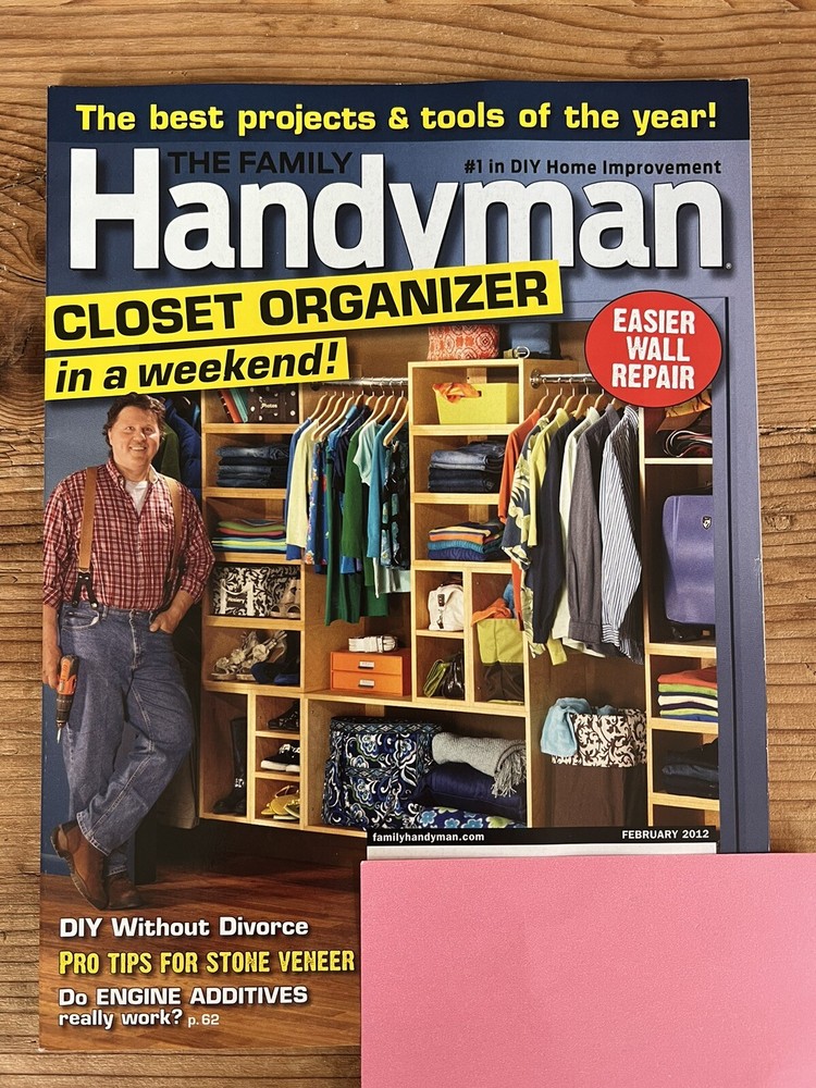 Magazine - FAMILY HANDYMAN - Feb 2012 - Closet Organizer - Project/Tool of Year