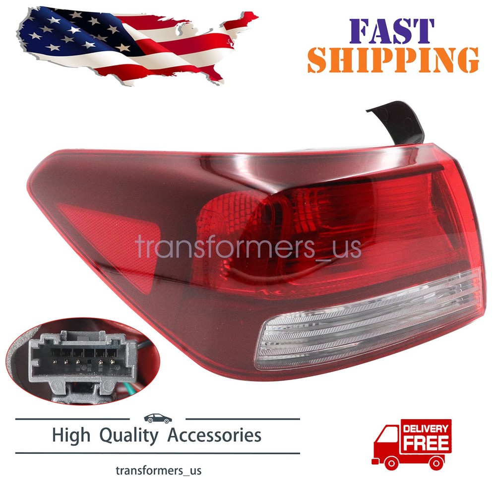 For Kia Rio 2018-2023 Tail Light Brakelight Lamp Driver Left Side 92401H9100