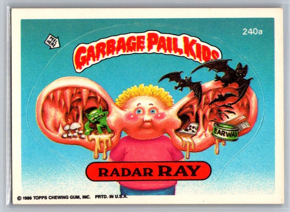 Radar Ray 1986 Topps Garbage Pail Kids Series 6 #240a