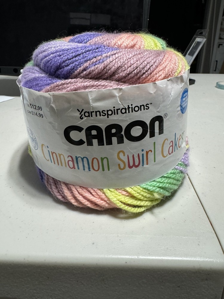 Yarnspirations Caron Cinnamon Swirl Cakes Limited Time Color 100% Acrylic Yarn-image