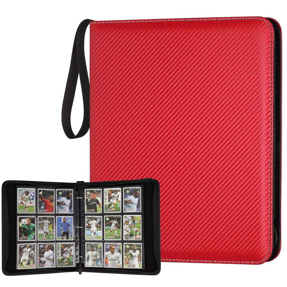 9 Pocket Card Binder, Premium Zip Trading Card Binder, 720 Double Sided Pocke...