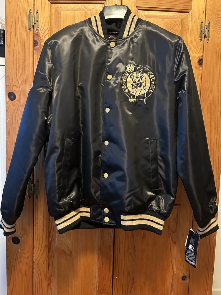 NBA Boston Celtics 75th Anniversary Black Starter Jacket Men's Medium Rakuten