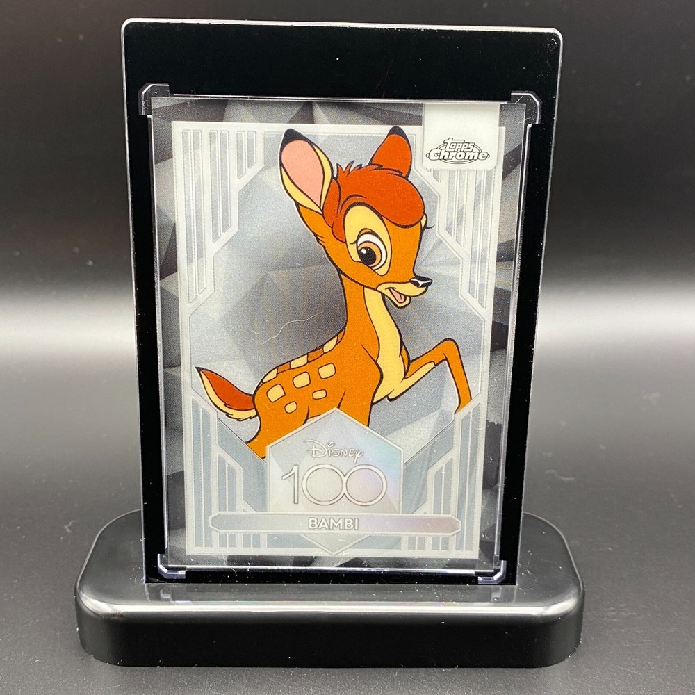 Bambi Display Collectible Gift Disney 100 Topps Chrome Card Mickey Mouse