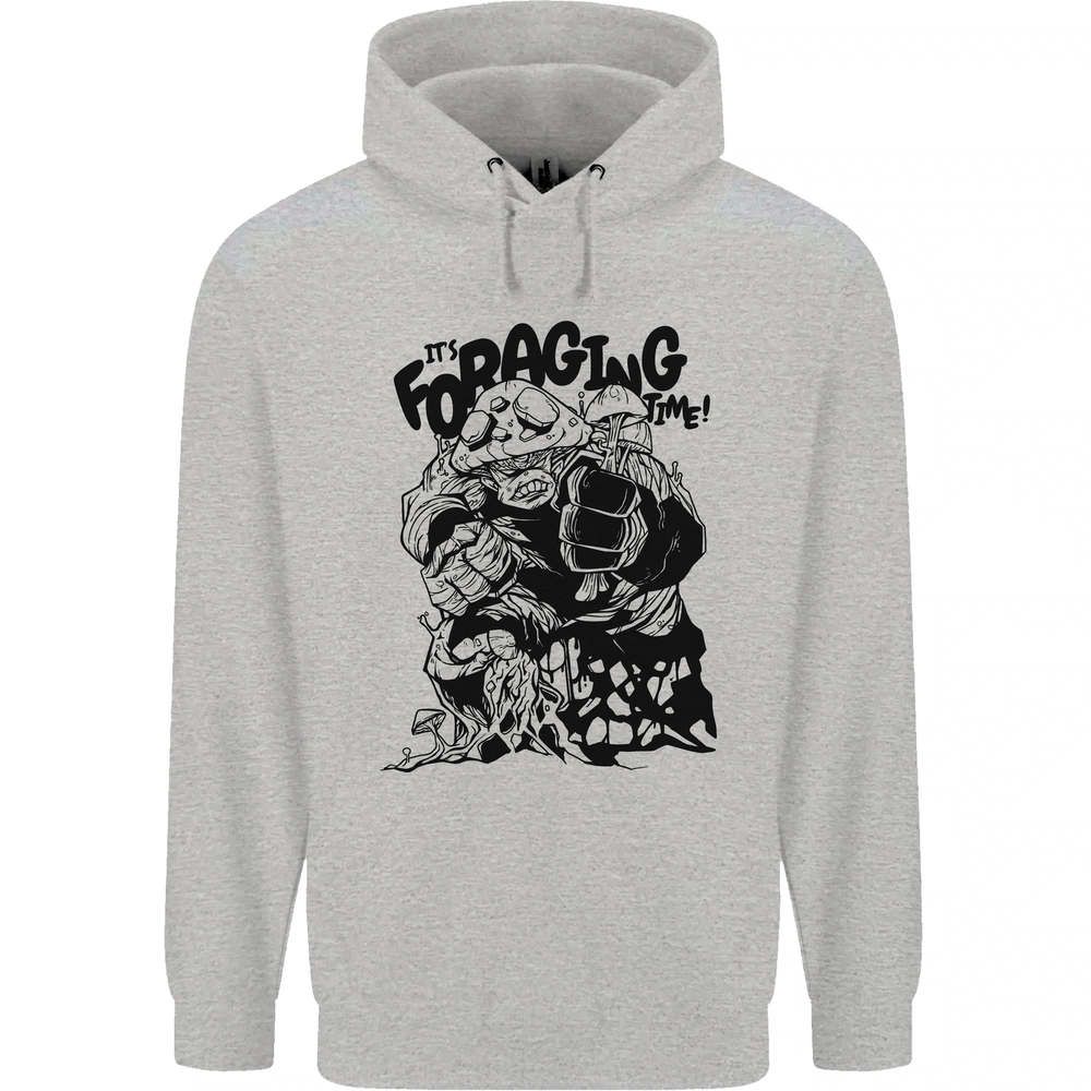 Its Foraging Time Funny Forager Mens 80% Cotton Hoodie