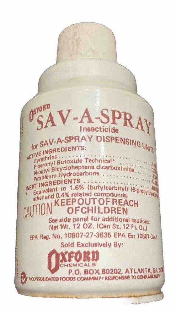 Vintage Movie Prop Oxford Insecticide Can