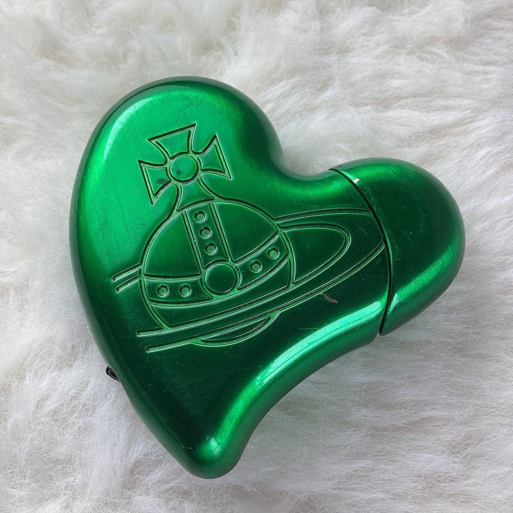 Vivienne Westwood Heart Shape Gas Lighter Green